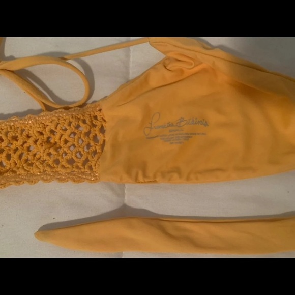 Frankies Bikini Mango Set. Small top, M bottom - Picture 7 of 8